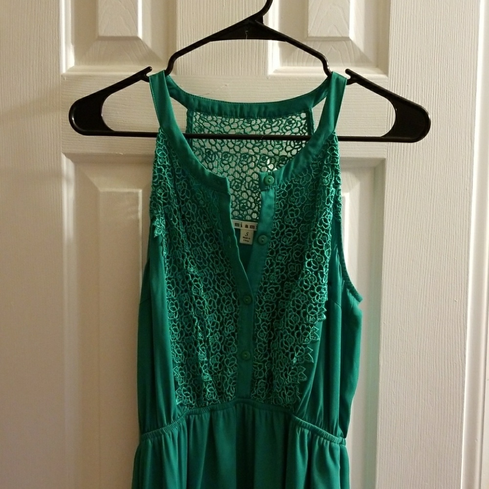 Green High-Low dress
